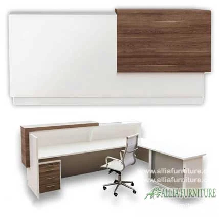 meja resepsionis minimalis model royal