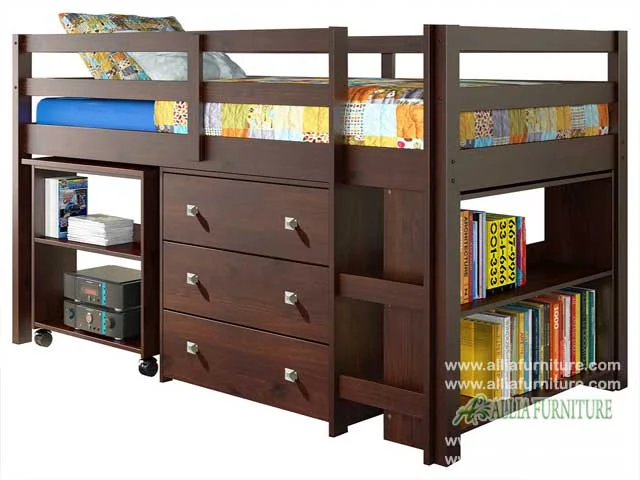 tempat tidur anak susun meja belajar kansas